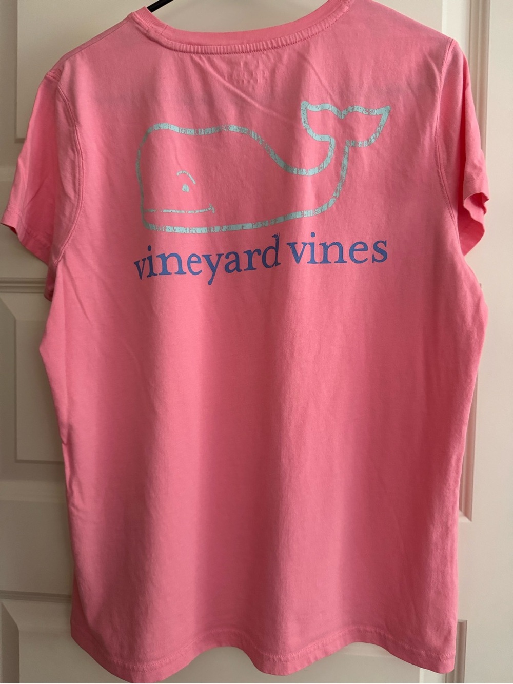 Vineyard Vines Pink Whale Logo Pocket T-Shirt Women’s Medium